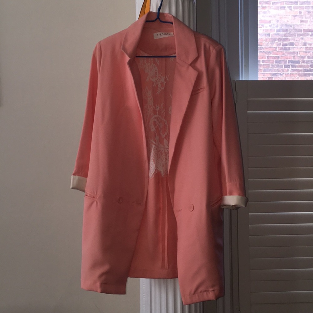 Pink blazer jacket